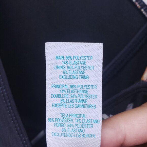 ASOS Swim Size 8 Black Floral Wrap Tie V Neck One Piece Sexy Swimsuit - Picture 7 of 13